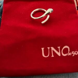 UNO de 50 Silver Wrap Ring